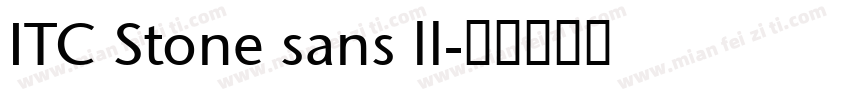 ITC Stone sans ll字体转换